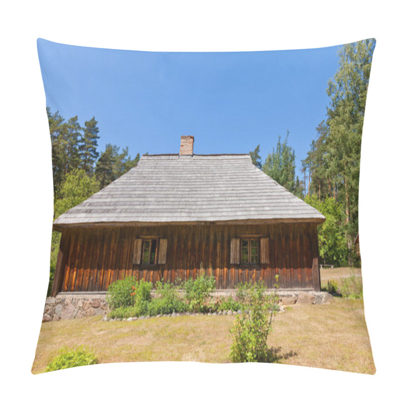 Personality  Dwelling House (circa 1862) In Ethnographic Open-Air Museum Of L Pillow Covers