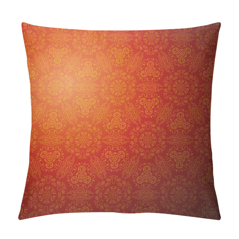 Personality  Chinese Pattern Background. Seamless Wallpaper Pillow Covers