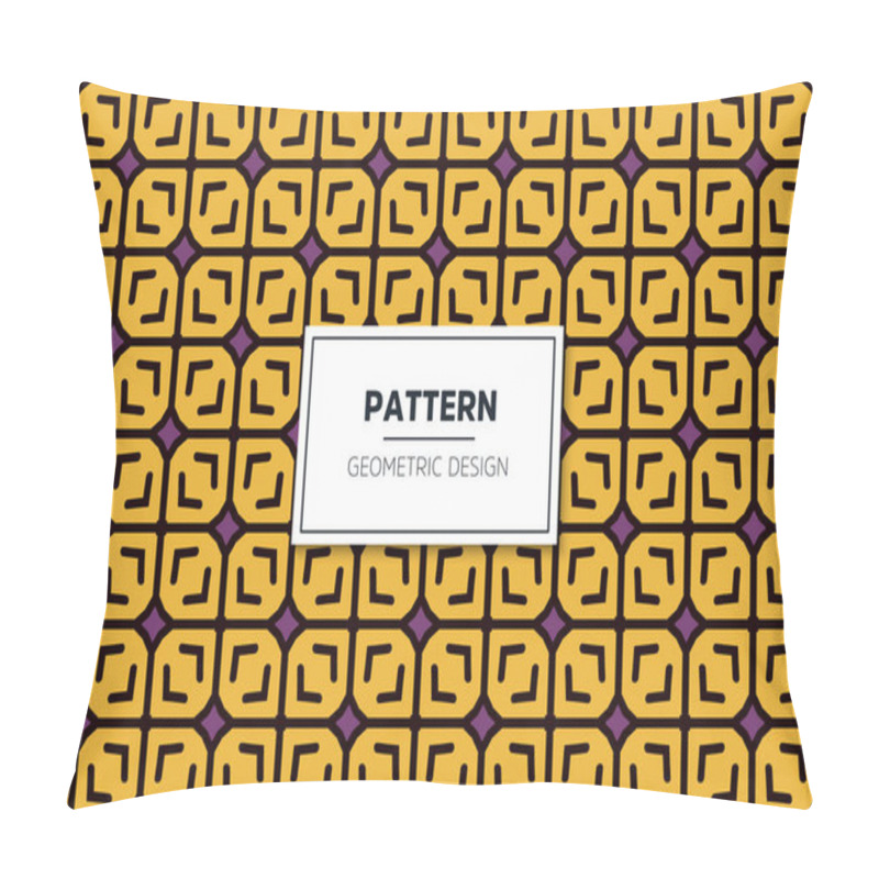 Personality  Seamless Pattern In Ethnic Style With Geometric Elements Pillow Covers