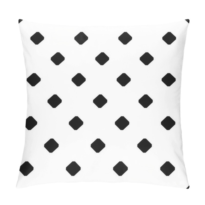 Personality  Tile Black And White Background Vector Pattern Pillow Covers