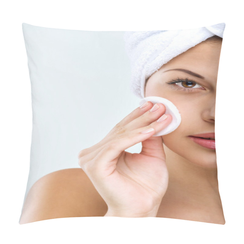 Personality  Woman With Perfect Skin Pillow Covers