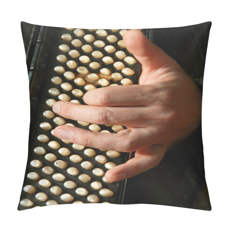 Personality  Musician Hand Playing Accordion Pillow Covers