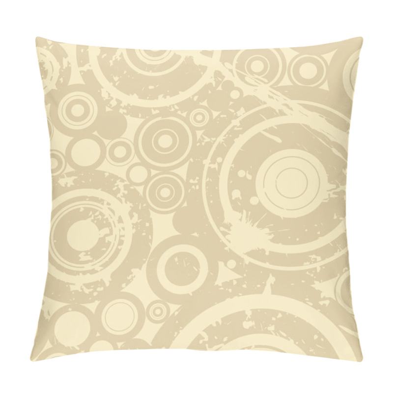 Personality  Grunge Circles Composition Pillow Covers