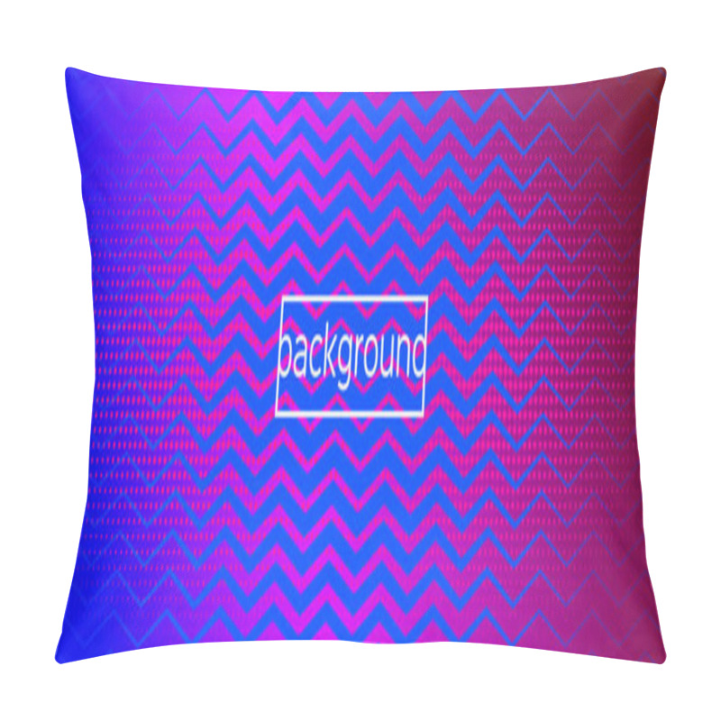 Personality  Colorful Geometric Background. Minimal Pattern. Spatial Shapes. Futuristic Gradient. Neon Rhombus Brochure. Abstract Poster. Blue Minimalism Concept. Pink Brochure. Web Zigzag Banner. Vector Template Pillow Covers