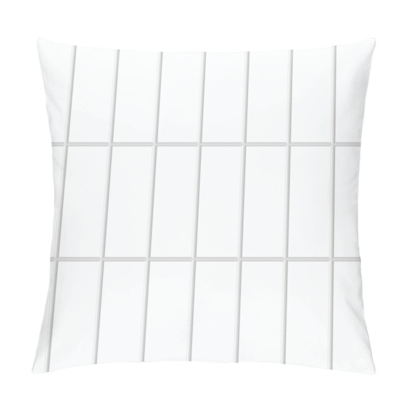 Personality  White Rectangular Ceramic Tiles Pillow Covers