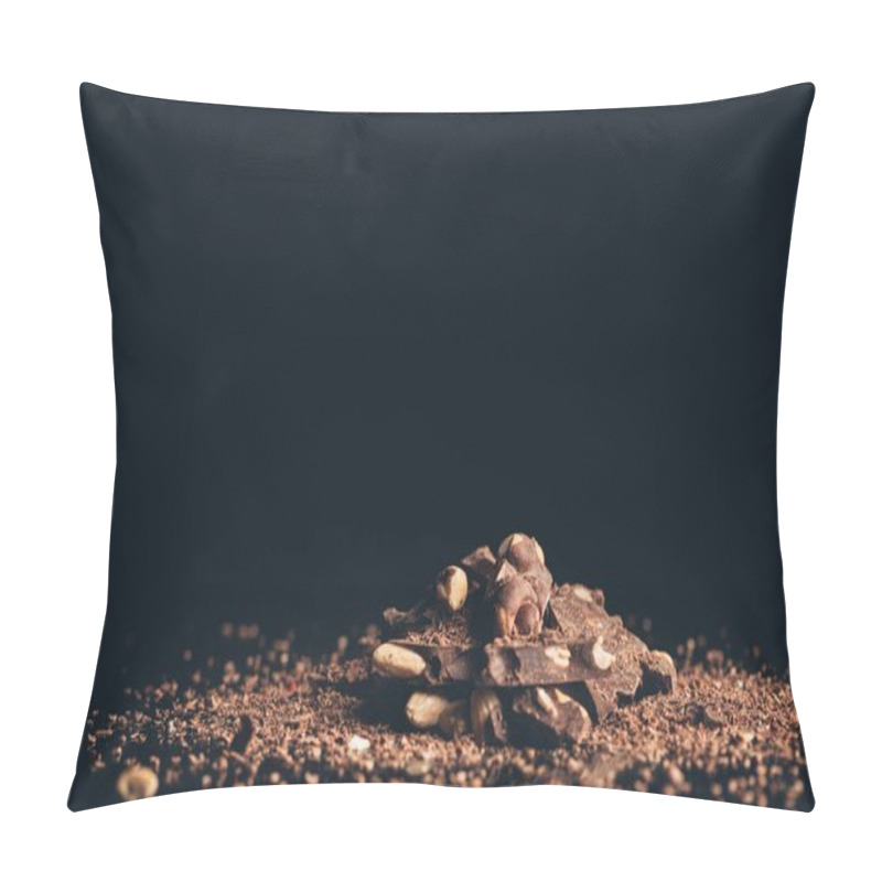 Personality  Chocolate With Nuts Pieces Pillow Covers