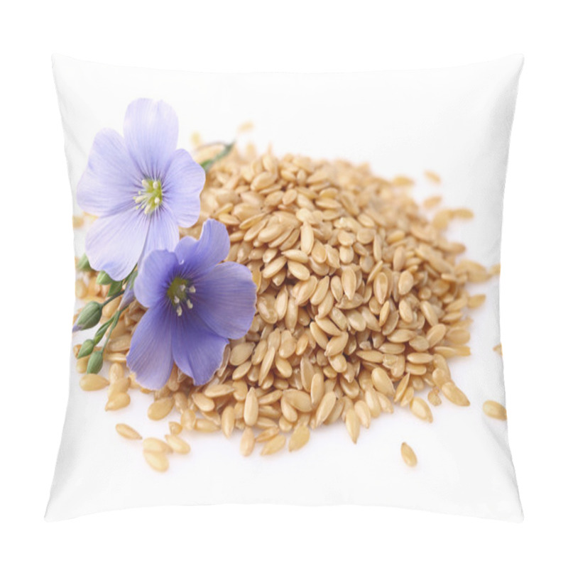 Personality  Flax Seeds With Flowers Pillow Covers