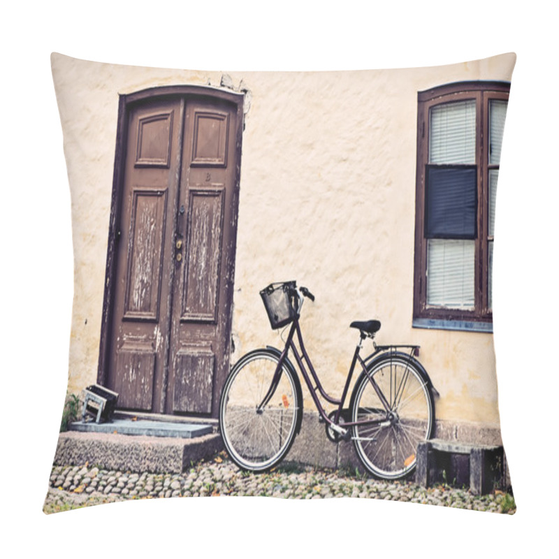 Personality  Lonely Bike. Pillow Covers