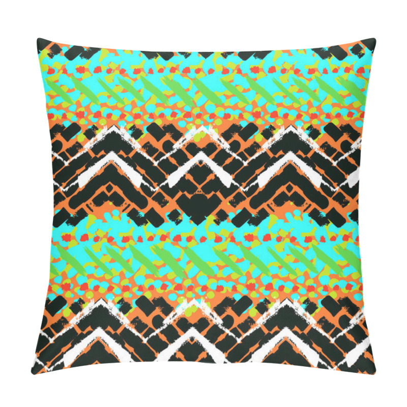 Personality  Grunge Hand Painted Vector Seamless Pattern Pillow Covers