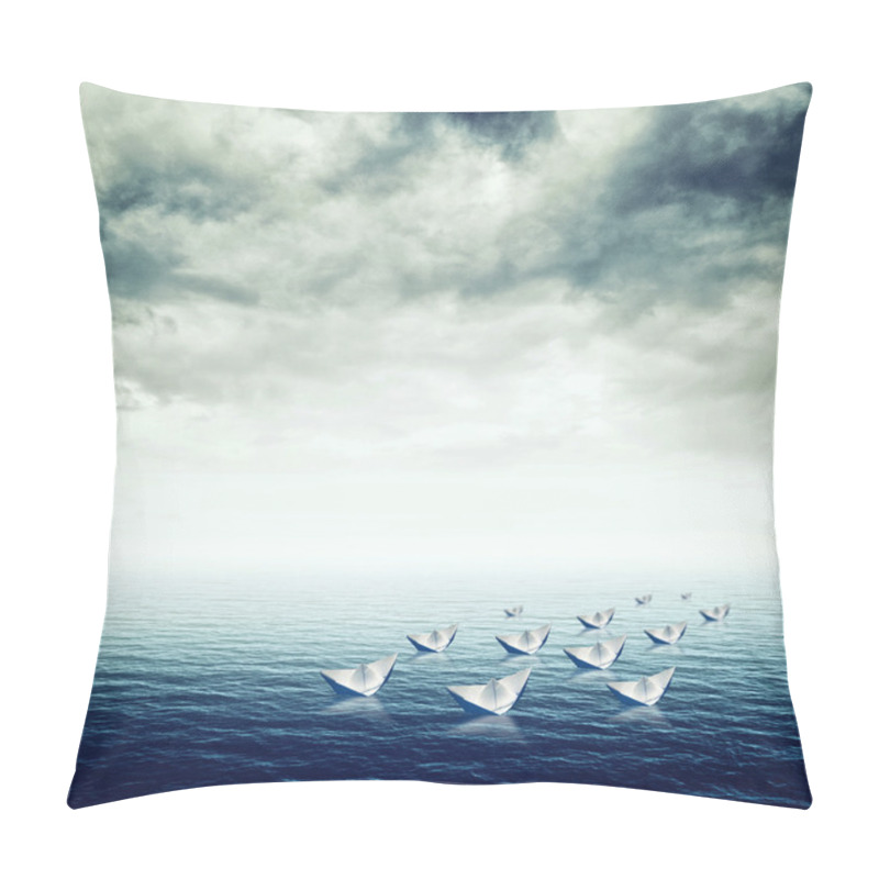 Personality  Blue Sea With Heavy Storm Clouds Pillow Covers