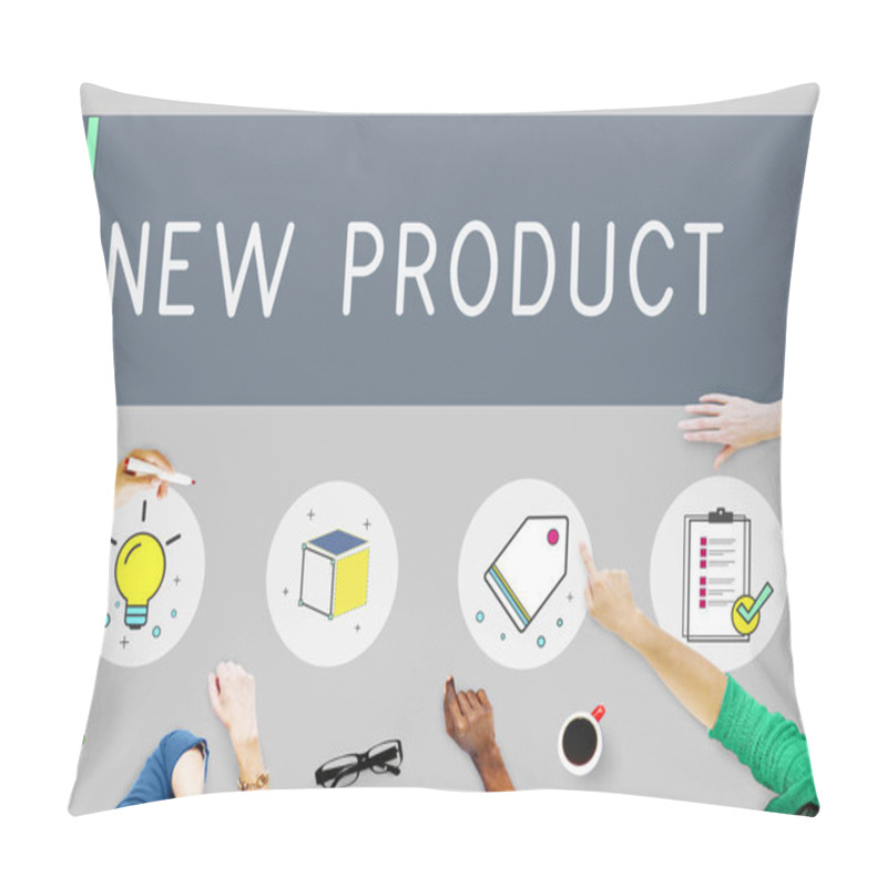 Personality  Business People At Meeting Table Pillow Covers