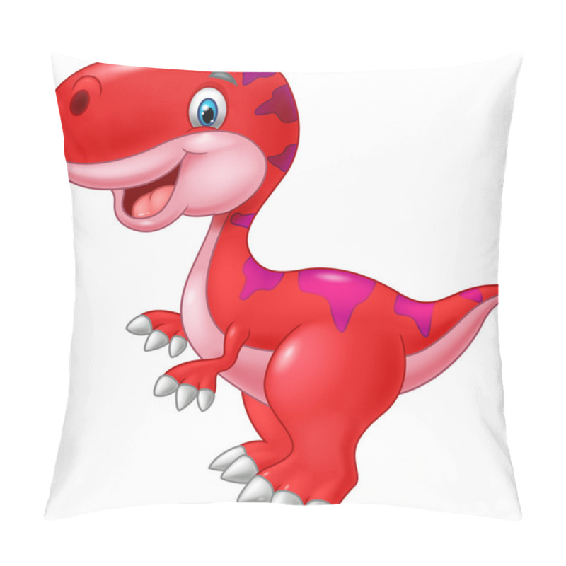 Personality  Cartoon Happy Dinosaur Pillow Covers