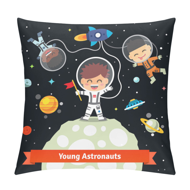 Personality  Astronaut Kids On Space International Expedition Pillow Covers