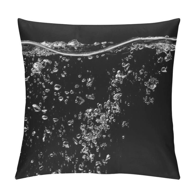 Personality  Water Surface On A Black Pillow Covers