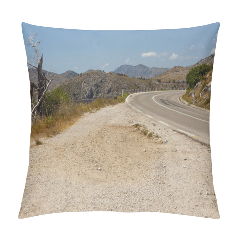 Personality  Mountain Route - Croatia. Pillow Covers