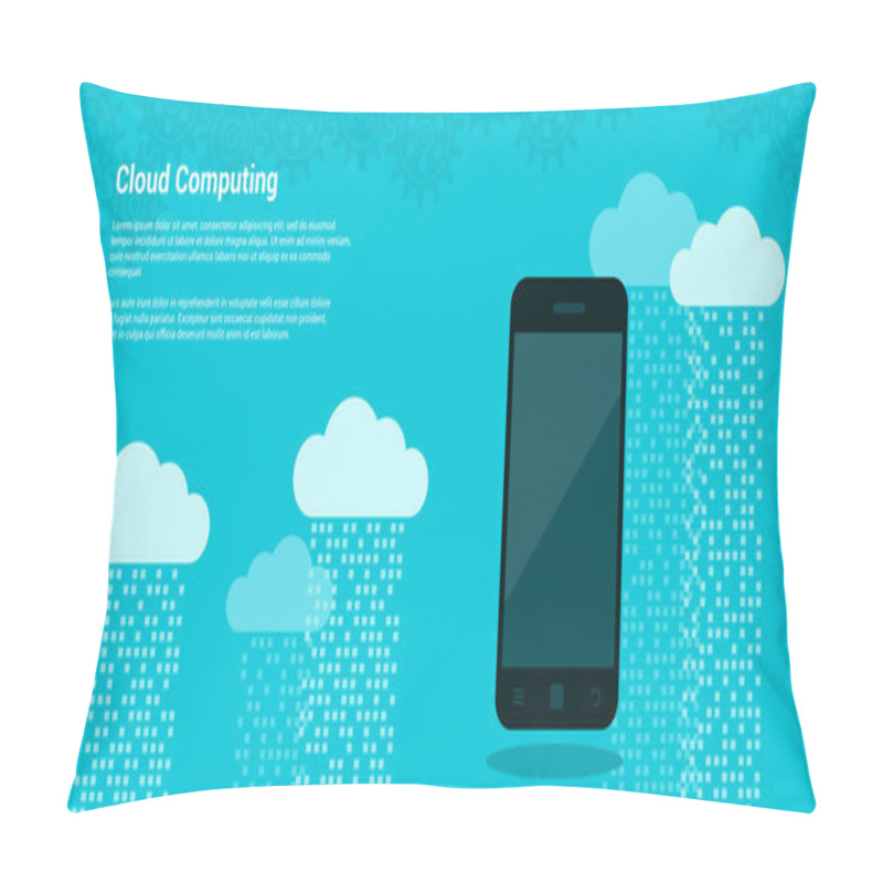 Personality  Cloud Computing Banner Pillow Covers