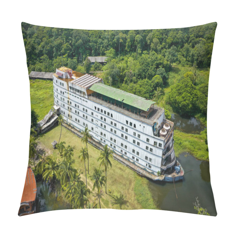 Personality  Abandoned Boat Chalet, Ghost Ship In Grand Lagoona, Koh Chang, Trat, Thailand Pillow Covers