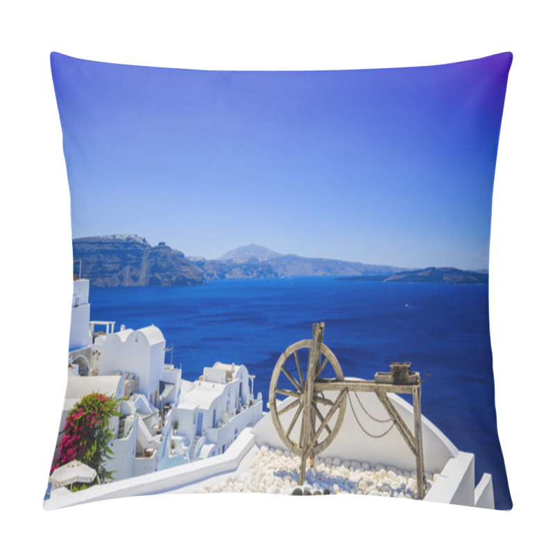 Personality  Oia Typical Architecture Pillow Covers