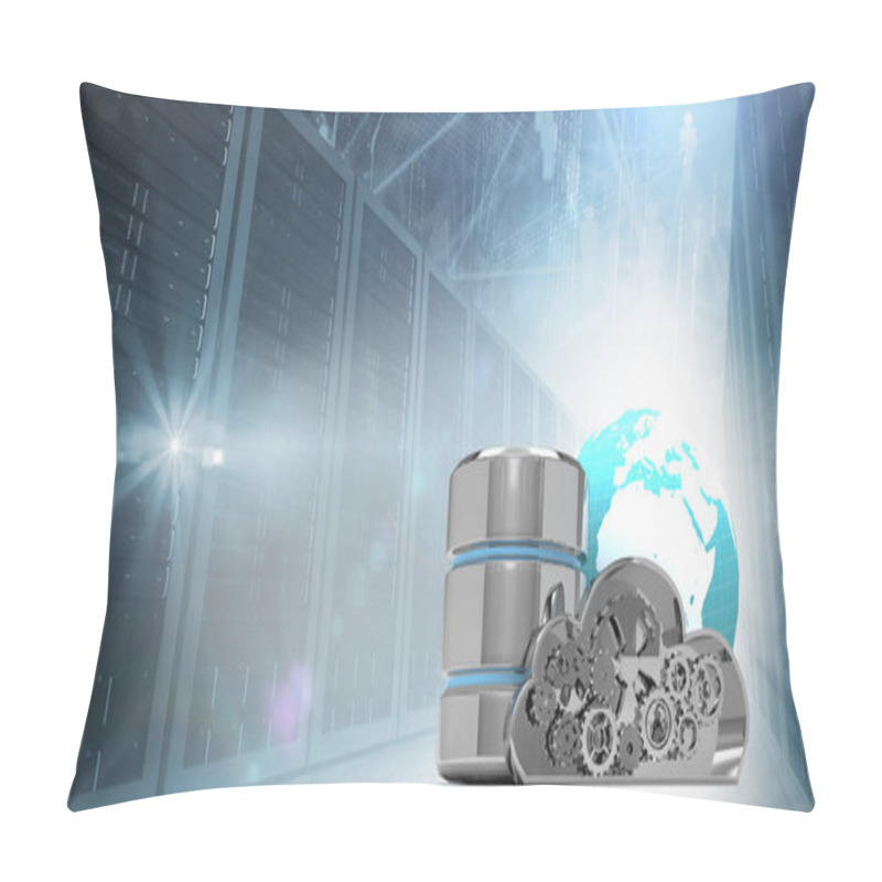 Personality  Metallic Cloud And Earth With Hard Drive Pillow Covers