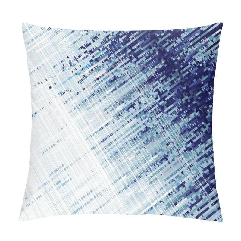 Personality  Square Blue Motion Pillow Covers