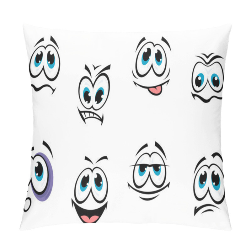 Personality  Comics Faces Set Pillow Covers