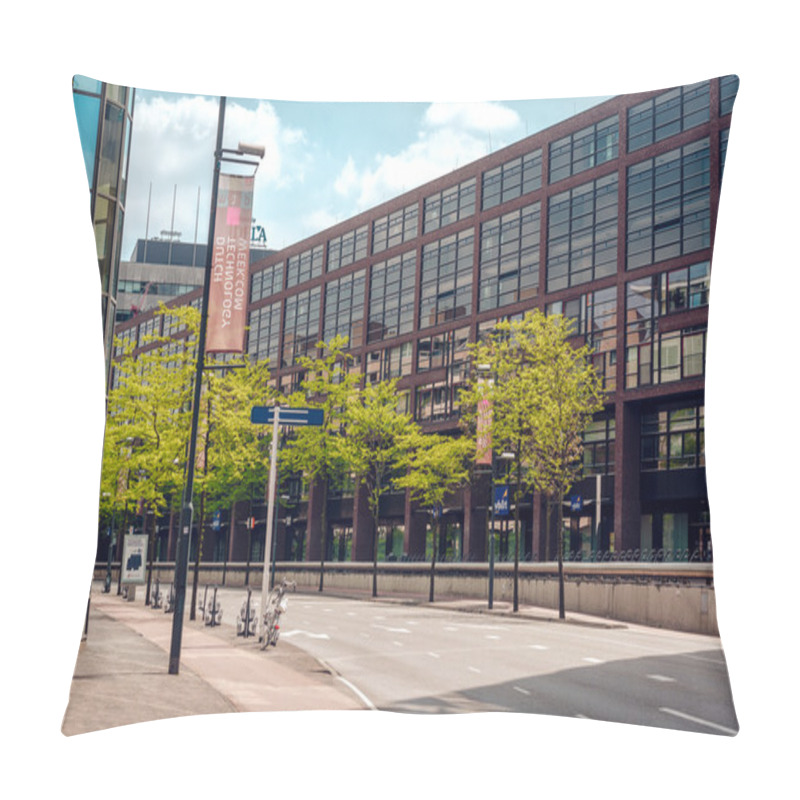 Personality  Day View Of A Eindhoven Empty Road Pillow Covers