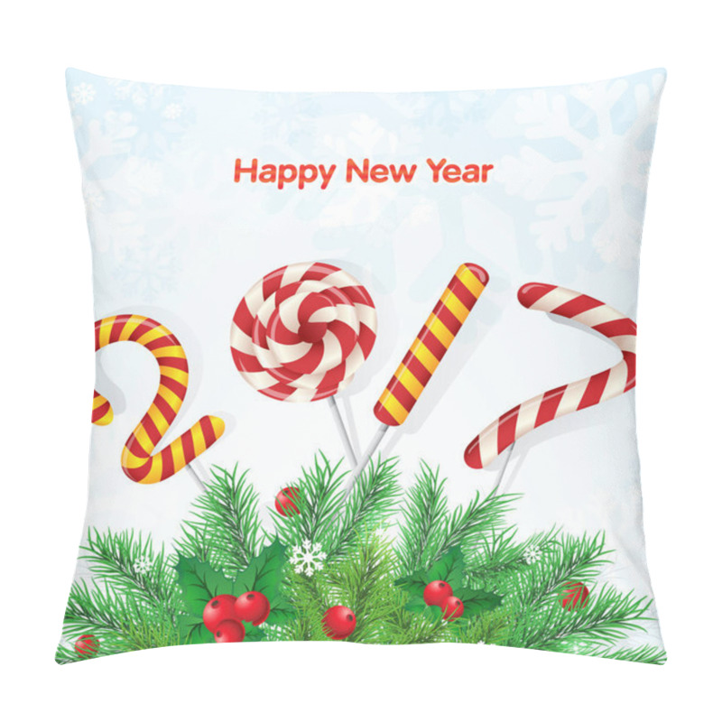 Personality  New Year Greeting Card Pillow Covers