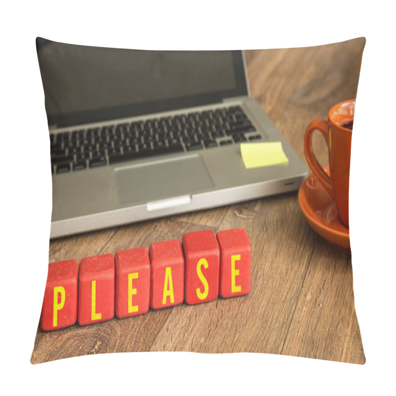 Personality  Please Written On Cubes Pillow Covers