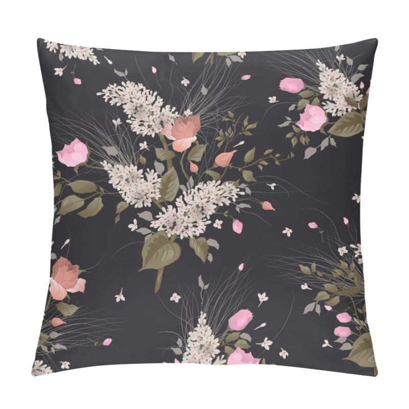 Personality  Seamless Floral Pattern With Flowers Pillow Covers