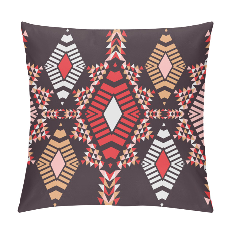 Personality  Aztec Elements From Triangles. Seamless Pattern. Textile. Ethnic Boho Ornament. Vector Illustration For Web Design Or Print. Pillow Covers