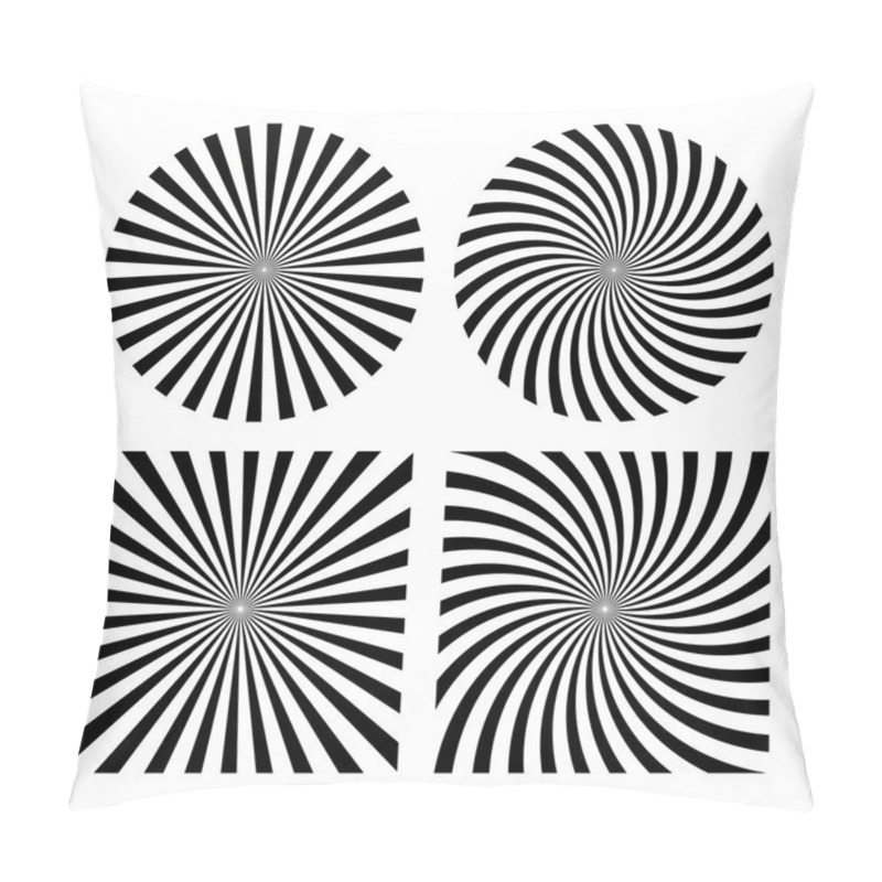 Personality  Abstract Rays Striped Pattern Pillow Covers