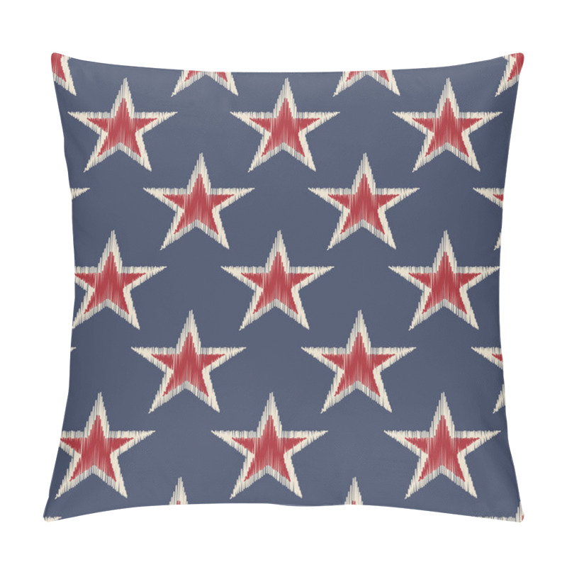 Personality  Seamless Retro Stars Pattern Pillow Covers