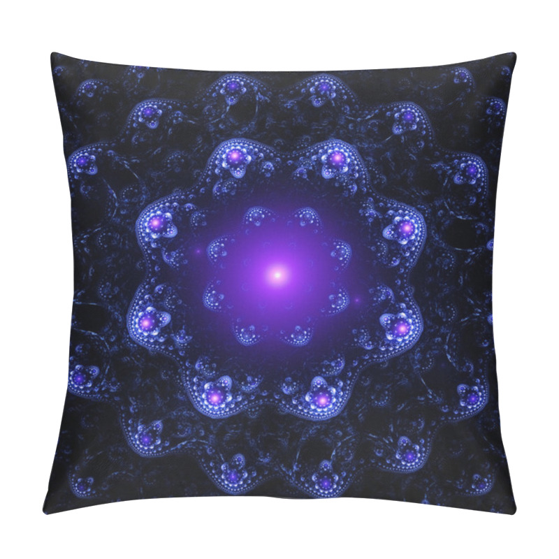 Personality  Abstract Fractal Flower Background Pillow Covers