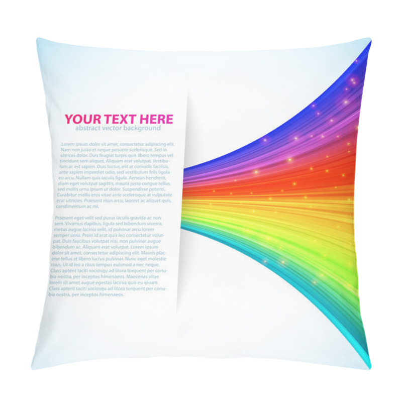 Personality  Rainbow Lines Background Pillow Covers