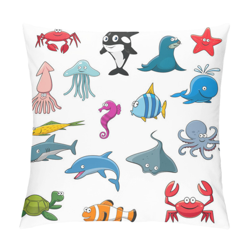 Personality  Ocean Or Sea Cartoon Isolated Characters Pillow Covers