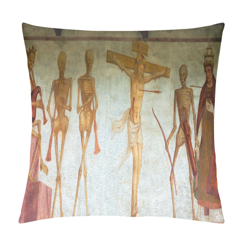 Personality  Fresco Macabre Dance - Pinzolo Trento Italy Pillow Covers