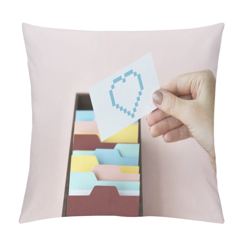 Personality  Hand Taking Card From Folder Pillow Covers