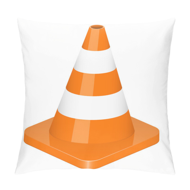 Personality  Vector Illustration Of Traffic Cone Pillow Covers