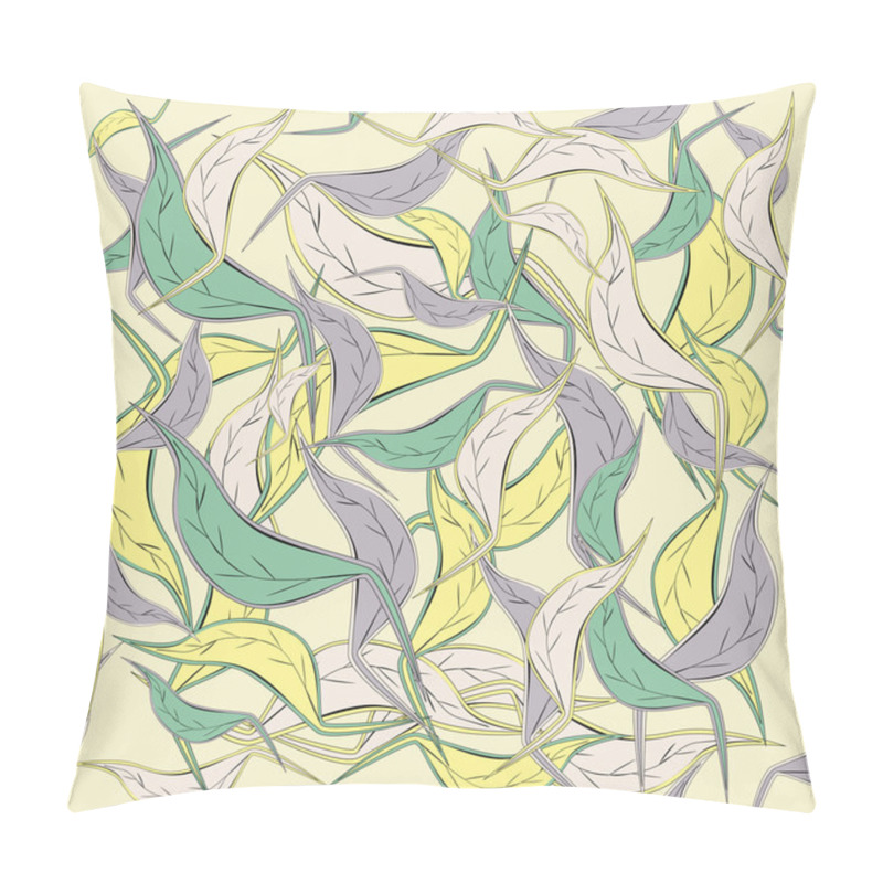 Personality  Seamless Handdraw Pattern Chinese Leaves Pillow Covers