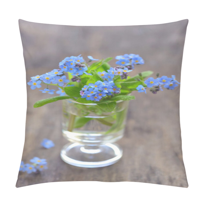 Personality  Forget Me Not Flowers Pillow Covers