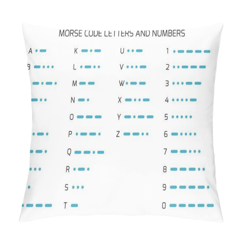 Personality  International Morse Code Alphabet Pillow Covers