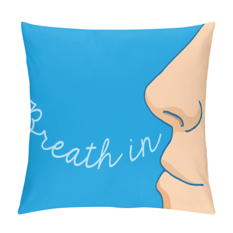 Personality  Cartoon Nose Breathing In Word Pillow Covers