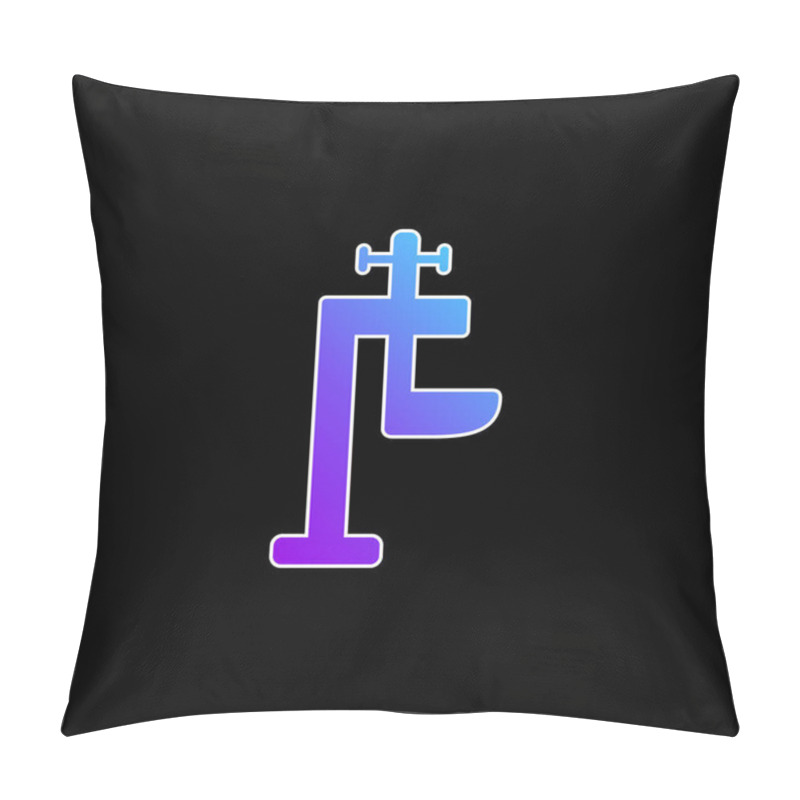 Personality  Adjustment System Blue Gradient Vector Icon Pillow Covers