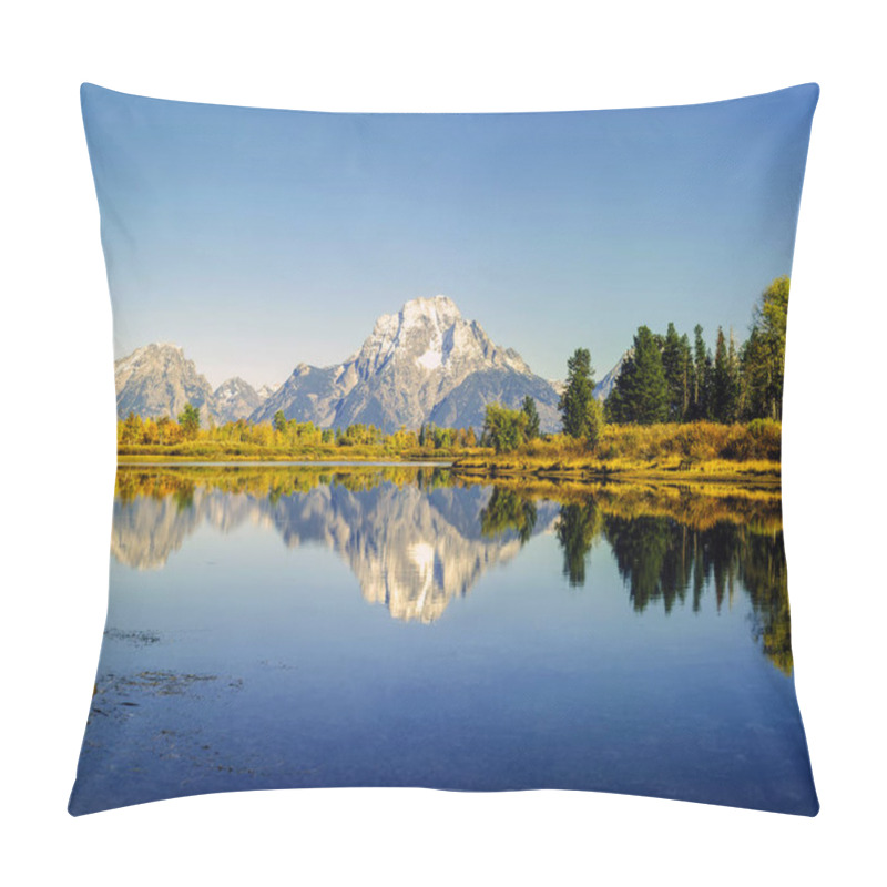 Personality  Mt.Moran And Oxbow Bend In Wyoming Pillow Covers