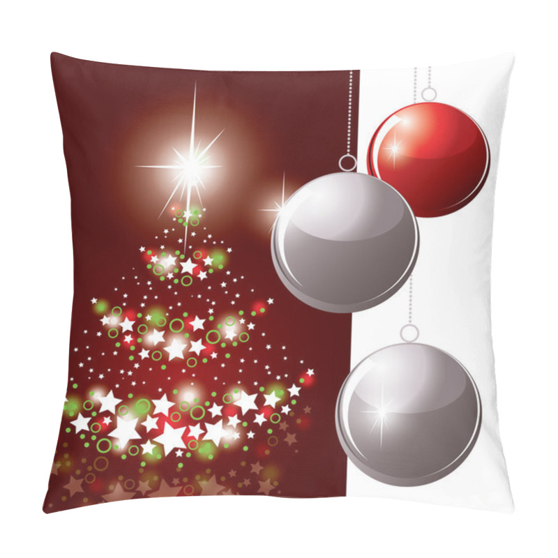 Personality  Christmas Background. Vector Illustration. Pillow Covers