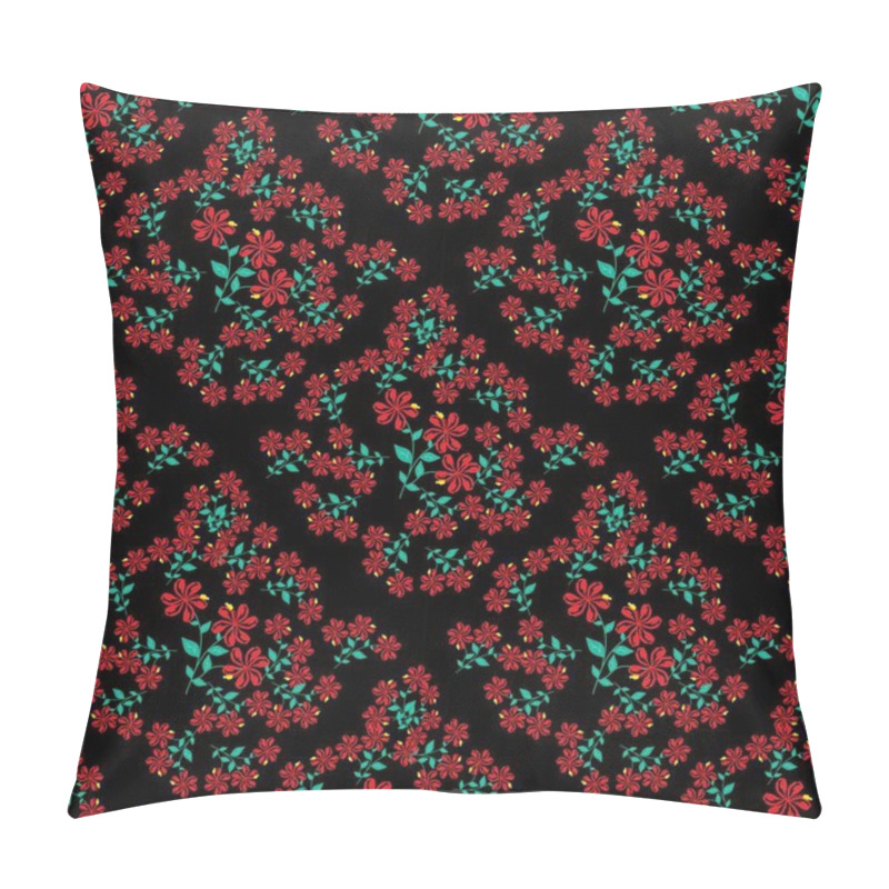 Personality  Seamless Pattern With Floral Motifs Able To Print For Cloths, Tablecloths, Blanket, Shirts, Dresses, Posters, Papers. Pillow Covers