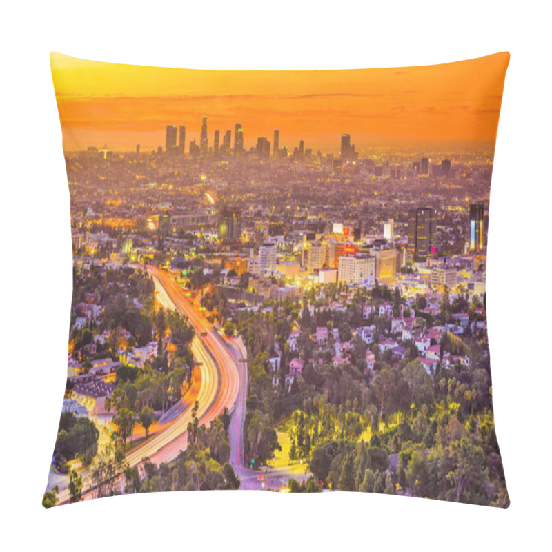 Personality  Los Angeles, California Skyline Pillow Covers