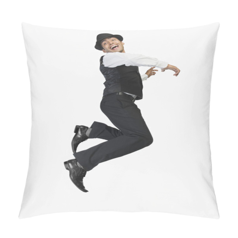 Personality  Businessman Jumping Pillow Covers