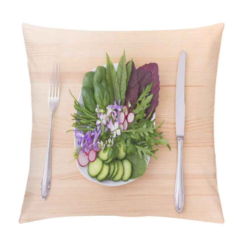 Personality  Fresh, Raw Salad Pillow Covers