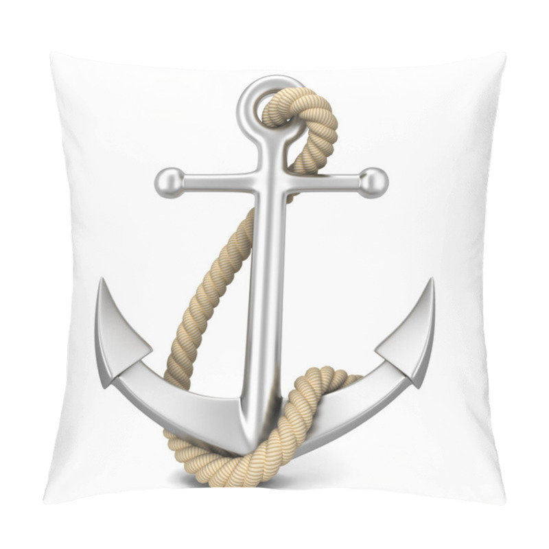 Personality  Steel Anchor. 3d Illustration Pillow Covers